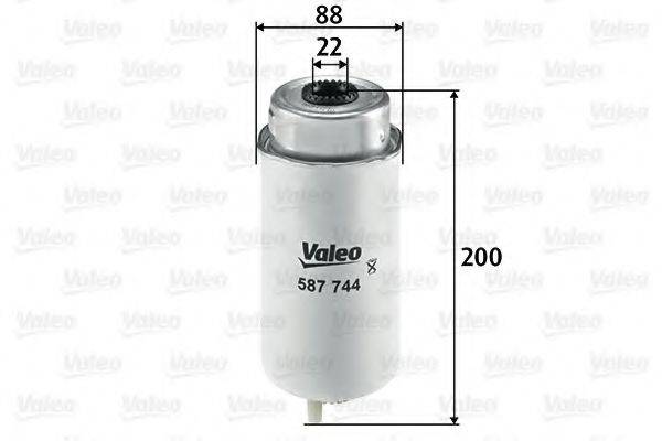VALEO 587744 Топливный фильтр