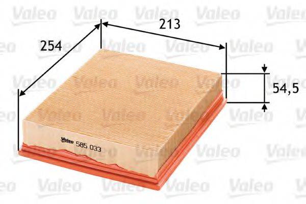 VALEO 585033 Воздушный фильтр