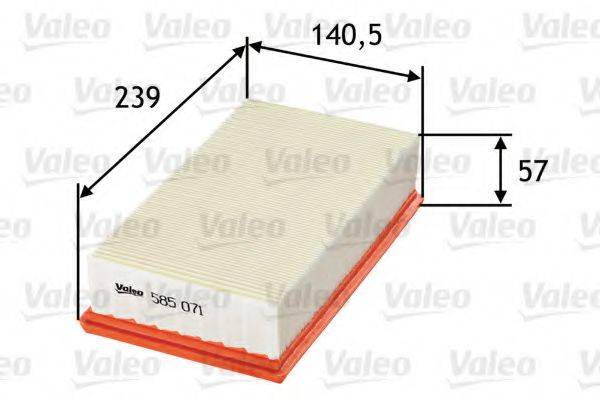 VALEO 585071 Воздушный фильтр