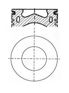 Поршень NURAL 87-122000-00