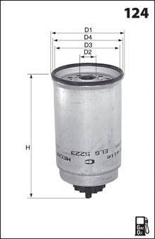 MECAFILTER ELG5223 Топливный фильтр