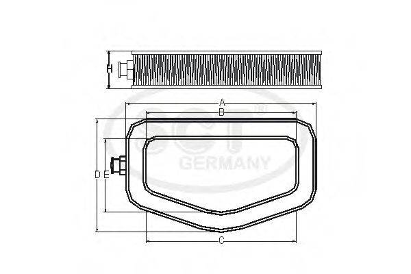 SCT GERMANY SB2022 Воздушный фильтр