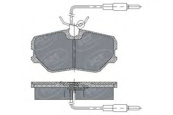 Комплект тормозных колодок, дисковый тормоз SCT GERMANY SP 221 PR