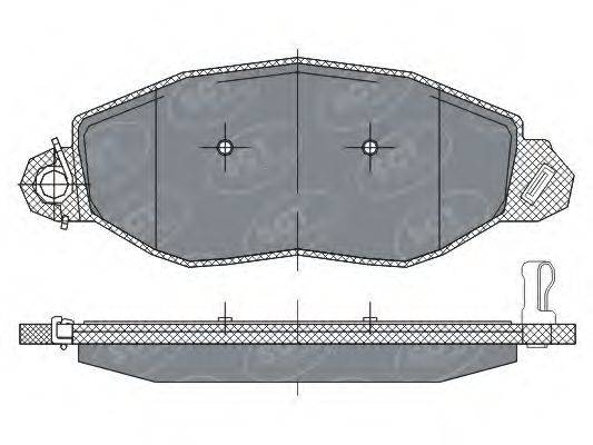 Комплект тормозных колодок, дисковый тормоз SCT GERMANY SP 281 PR