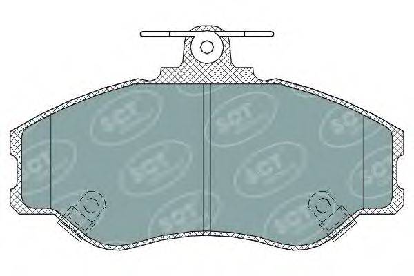 Комплект тормозных колодок, дисковый тормоз SCT GERMANY SP 323 PR