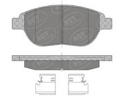 Комплект тормозных колодок, дисковый тормоз SCT GERMANY SP 435 PR