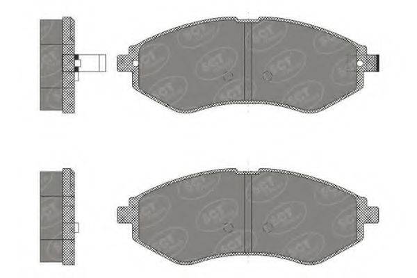 Комплект тормозных колодок, дисковый тормоз SCT GERMANY SP 665 PR