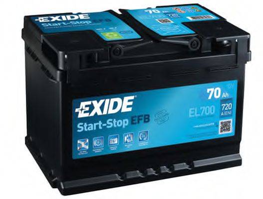 EXIDE EL700 Стартерная аккумуляторная батарея; Стартерная аккумуляторная батарея