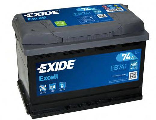EXIDE EB741 Стартерная аккумуляторная батарея; Стартерная аккумуляторная батарея