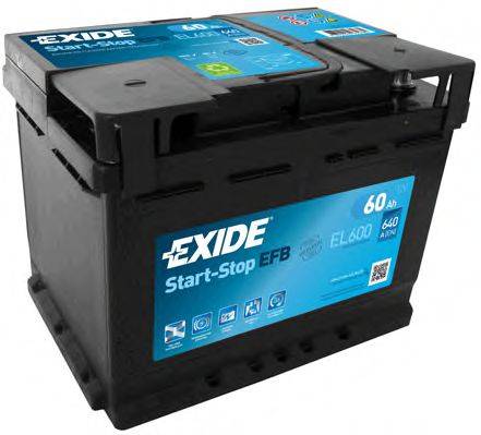 EXIDE EL600 Стартерная аккумуляторная батарея; Стартерная аккумуляторная батарея