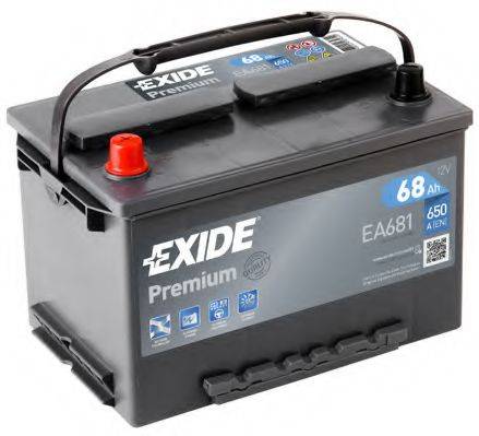 EXIDE EA681 Стартерная аккумуляторная батарея; Стартерная аккумуляторная батарея