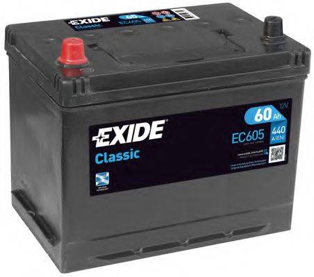 Стартерная аккумуляторная батарея; Стартерная аккумуляторная батарея EXIDE EC605