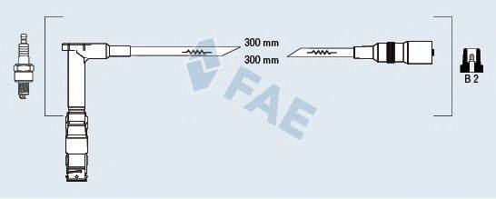 Комплект проводов зажигания FAE 85051