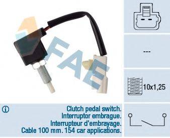 FAE 24547 Выключатель, привод сцепления (Tempomat)