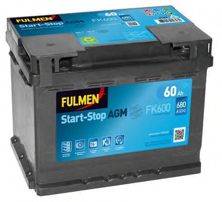 Стартерная аккумуляторная батарея; Стартерная аккумуляторная батарея FULMEN FK600
