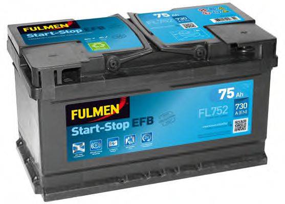 Стартерная аккумуляторная батарея; Стартерная аккумуляторная батарея FULMEN FL752