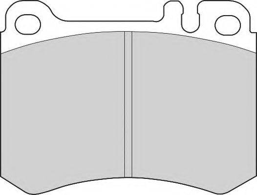 Комплект тормозных колодок, дисковый тормоз NECTO FD6668A