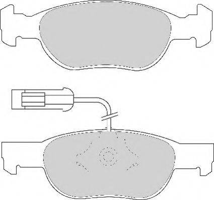 Комплект тормозных колодок, дисковый тормоз NECTO FD6643A