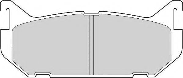 Комплект тормозных колодок, дисковый тормоз NECTO FD6649A
