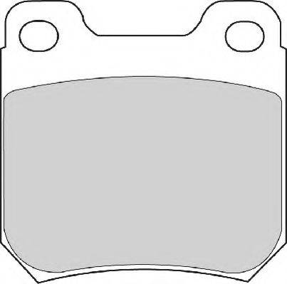 Комплект тормозных колодок, дисковый тормоз NECTO FD6603A