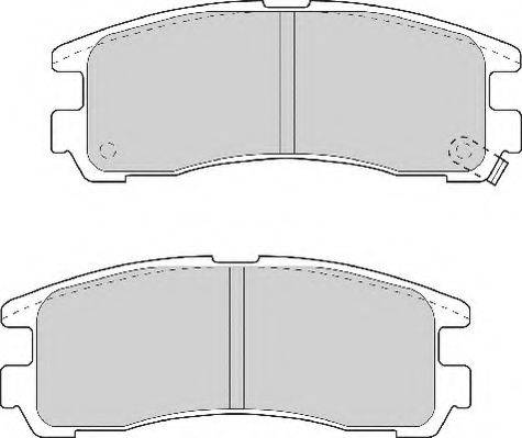 Комплект тормозных колодок, дисковый тормоз NECTO FD6701A