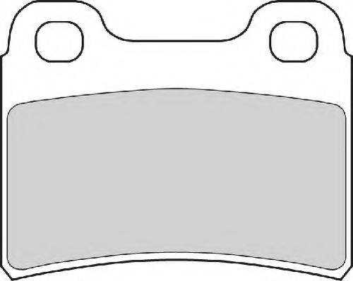 Комплект тормозных колодок, дисковый тормоз NECTO FD6577A