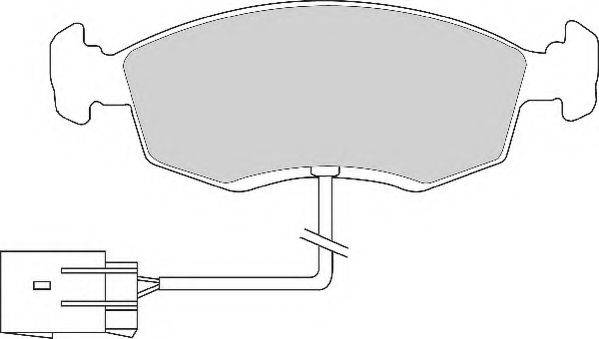 Комплект тормозных колодок, дисковый тормоз NECTO FD6581A