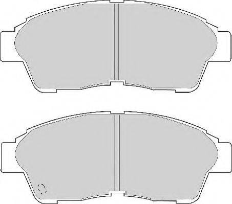 Комплект тормозных колодок, дисковый тормоз NECTO FD6584A