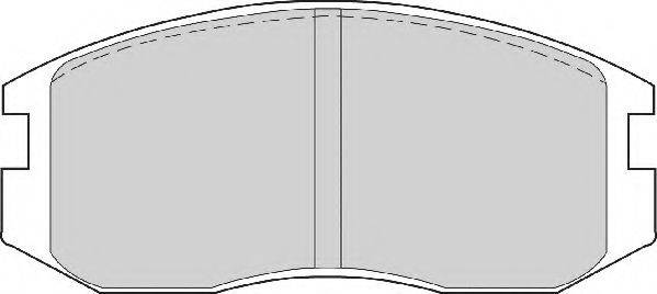 Комплект тормозных колодок, дисковый тормоз NECTO FD6573A