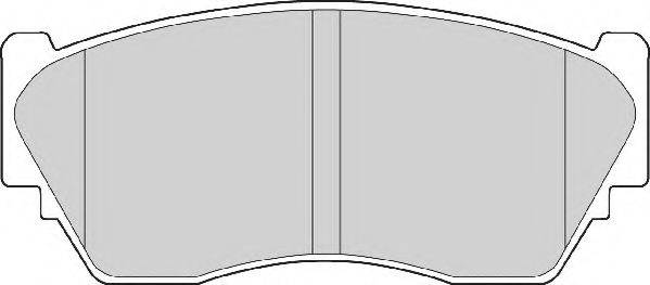 Комплект тормозных колодок, дисковый тормоз NECTO FD6572A