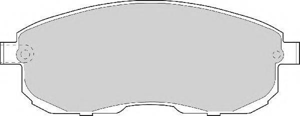 Комплект тормозных колодок, дисковый тормоз NECTO FD6568A