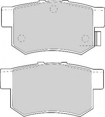 Комплект тормозных колодок, дисковый тормоз NECTO FD6625A