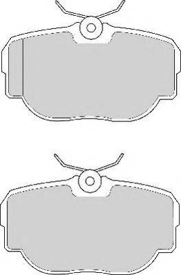 NECTO FD6628A Комплект тормозных колодок, дисковый тормоз