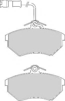 Комплект тормозных колодок, дисковый тормоз NECTO FD6602A
