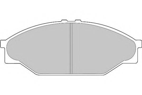 Комплект тормозных колодок, дисковый тормоз NECTO FD6823A
