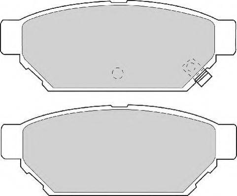 Комплект тормозных колодок, дисковый тормоз NECTO FD6827A