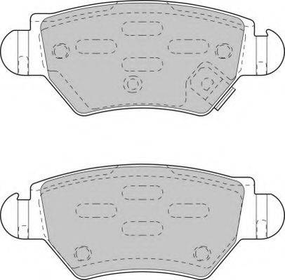 Комплект тормозных колодок, дисковый тормоз NECTO FD6789A