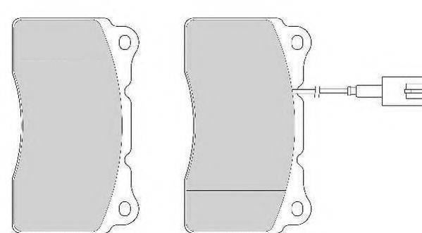 Комплект тормозных колодок, дисковый тормоз NECTO FD6868A