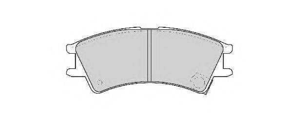 Комплект тормозных колодок, дисковый тормоз NECTO FD6867A