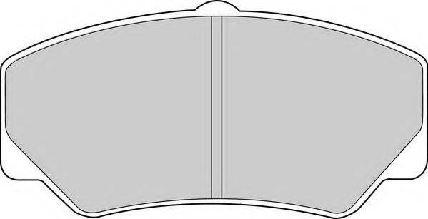 Комплект тормозных колодок, дисковый тормоз NECTO FD686V