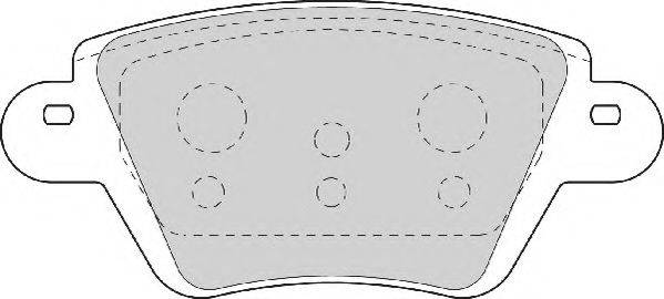 NECTO FD6844A Комплект тормозных колодок, дисковый тормоз