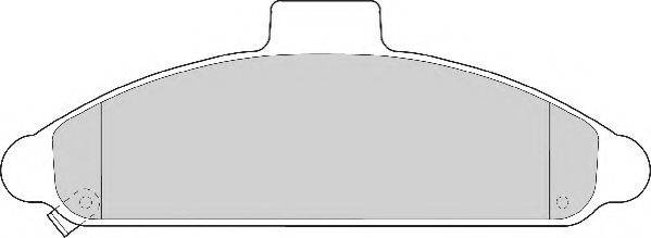NECTO FD6534A Комплект тормозных колодок, дисковый тормоз