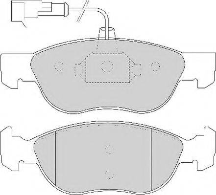 Комплект тормозных колодок, дисковый тормоз NECTO FD6734A