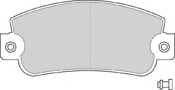 Комплект тормозных колодок, дисковый тормоз NECTO FD671A