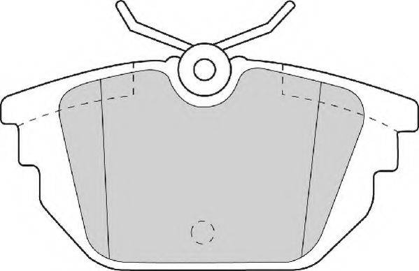 Комплект тормозных колодок, дисковый тормоз NECTO FD6714A
