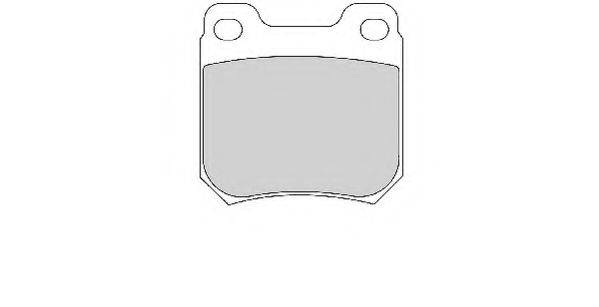 Комплект тормозных колодок, дисковый тормоз NECTO FD6715A