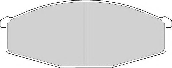 Комплект тормозных колодок, дисковый тормоз NECTO FD6718A