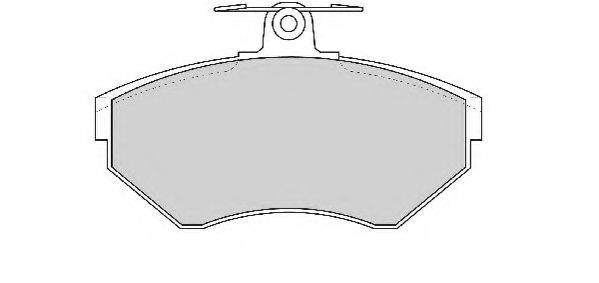Комплект тормозных колодок, дисковый тормоз NECTO FD6778A