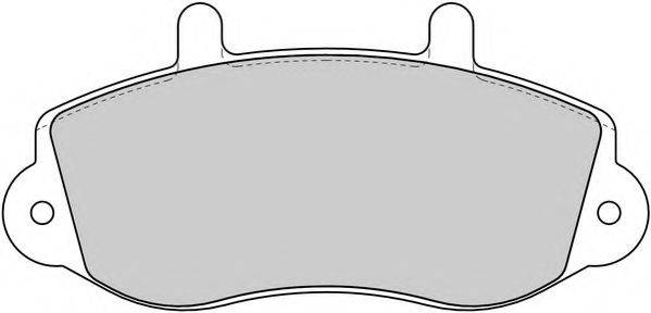 Комплект тормозных колодок, дисковый тормоз NECTO FD6781V