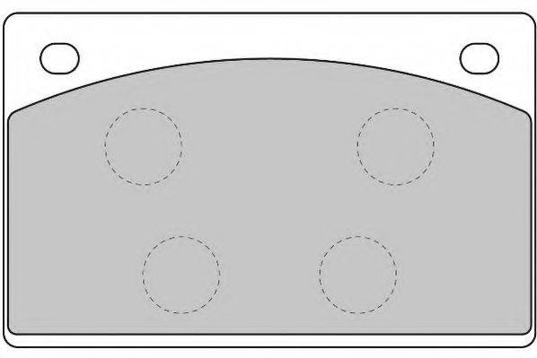 Комплект тормозных колодок, дисковый тормоз NECTO FD6768A